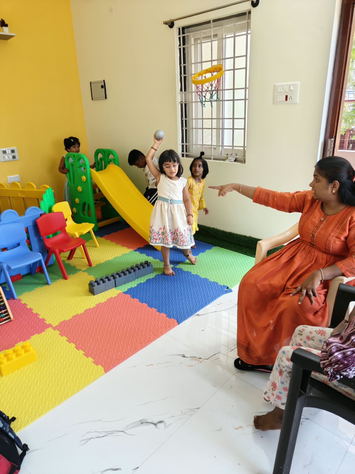 Craft activity at BrightRoots Kids Care